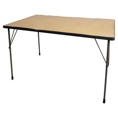 Wim Rietveld Mid-Century Modern Table, Metal Frame, Circa 1960