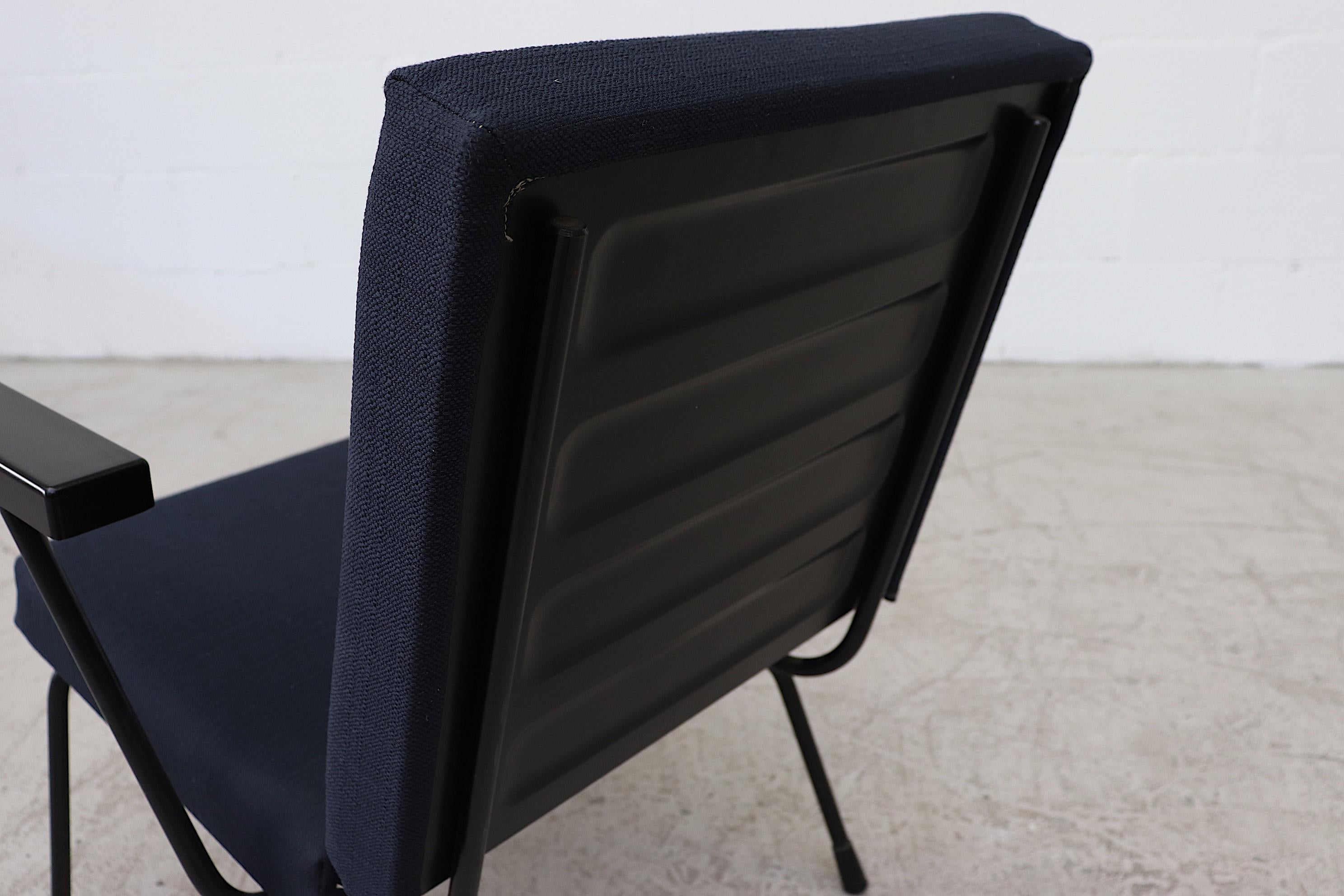 Pair of Wim Rietveld Model 1401 Lounge Chairs for Gispen 3