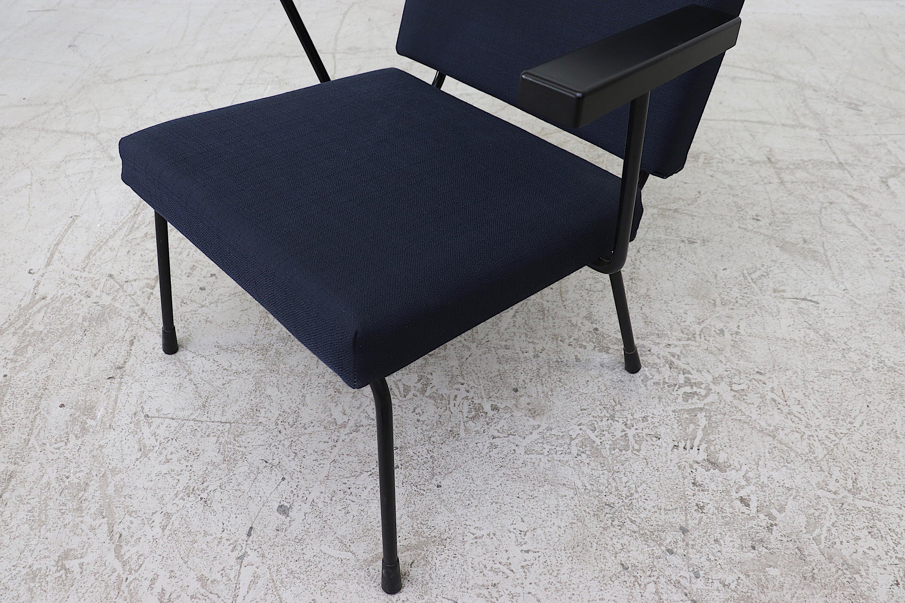 Pair of Wim Rietveld Model 1401 Lounge Chairs for Gispen 1
