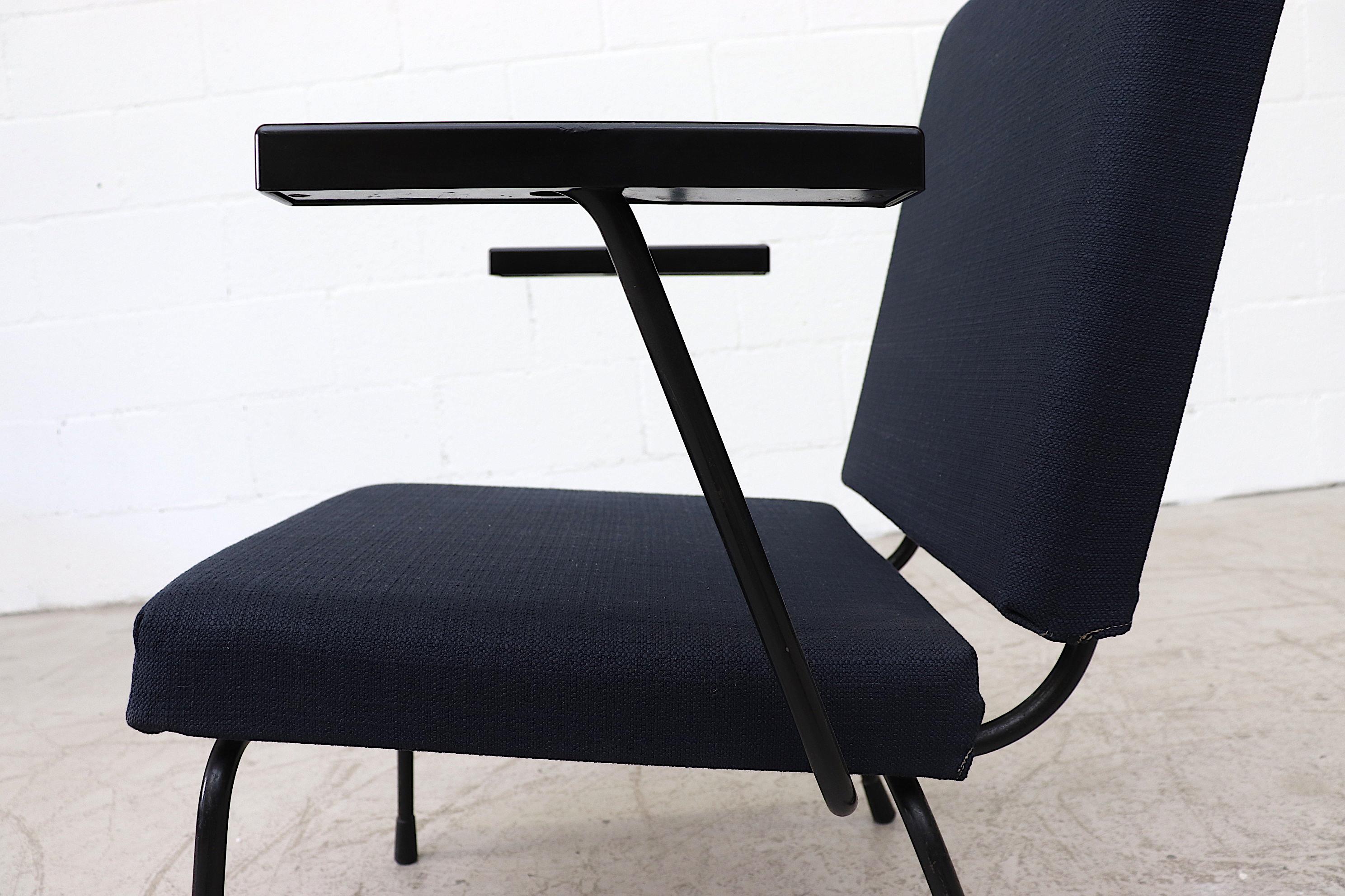 Pair of Wim Rietveld Model 1401 Lounge Chairs for Gispen 2
