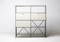 Wim Rietveld Model 663-2 Modular Metal Storage Cabinet for Gispen, 1954