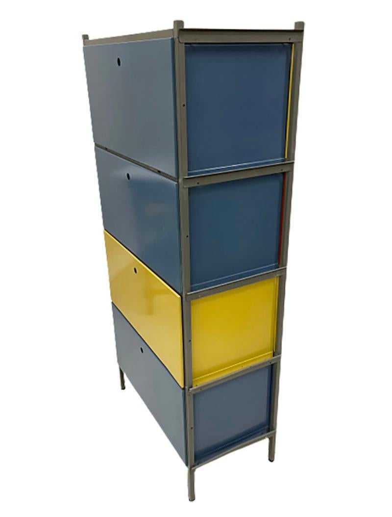 20th Century Wim Rietveld Modular Wall Cabinet