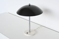 Wim Rietveld Mushroom Table Lamp Black Gispen, the Netherlands, 1950
