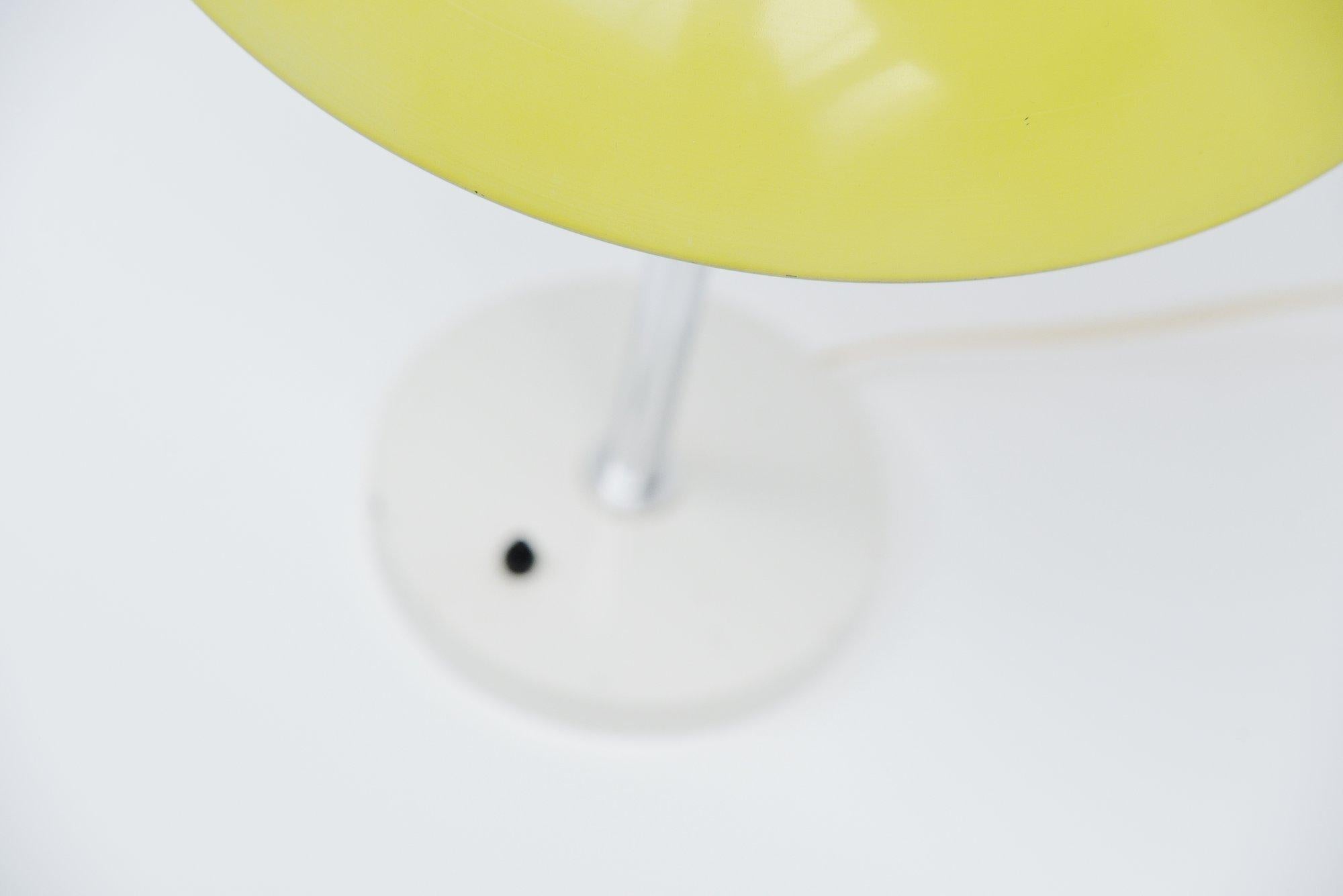 Mid-20th Century Wim Rietveld Mushroom Table Lamp Yellow Gispen, 1950