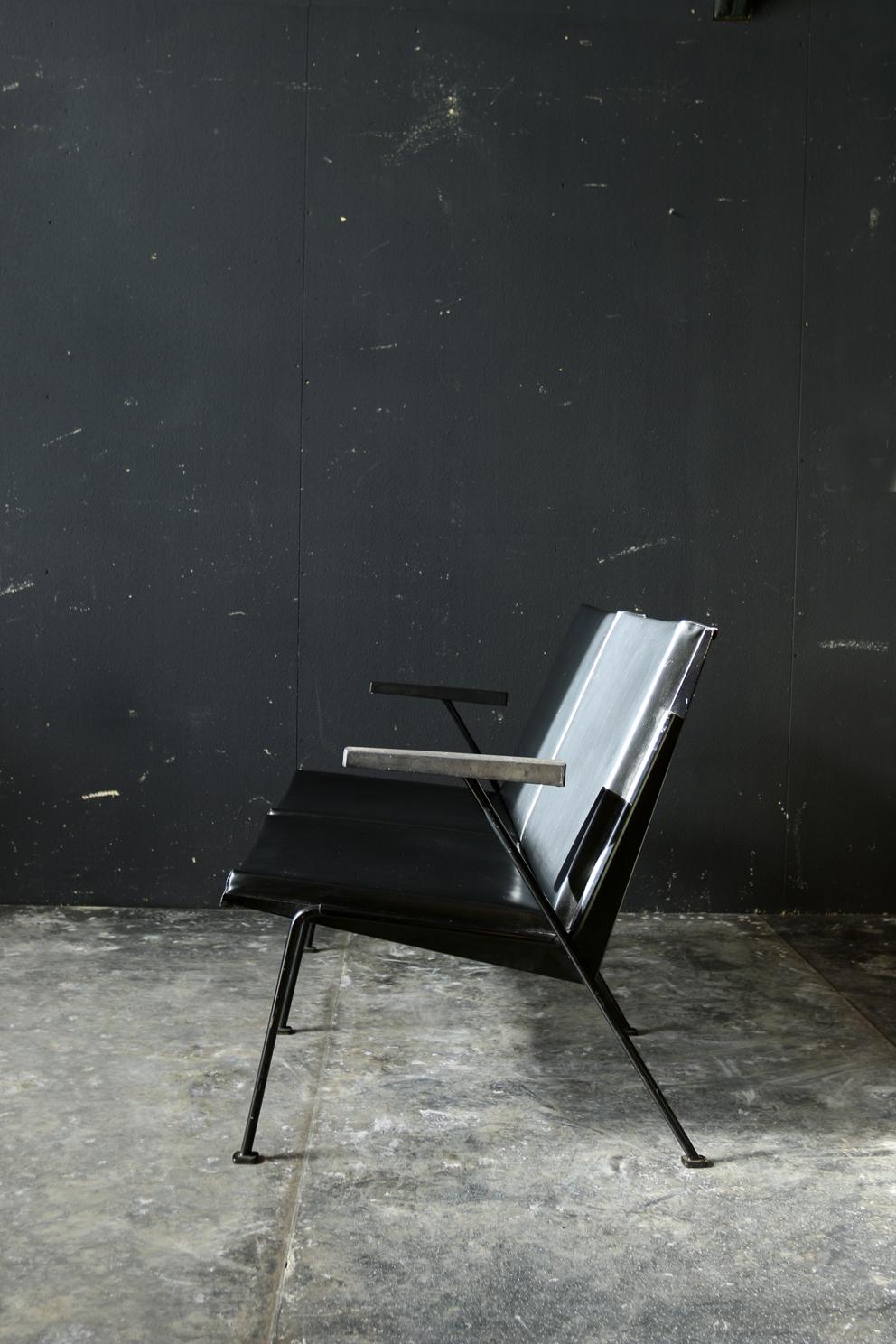  Sofa 2 places extrêmement rare de Wim Rietveld Oase Ahrend, design du milieu du siècle dernier en vente 1