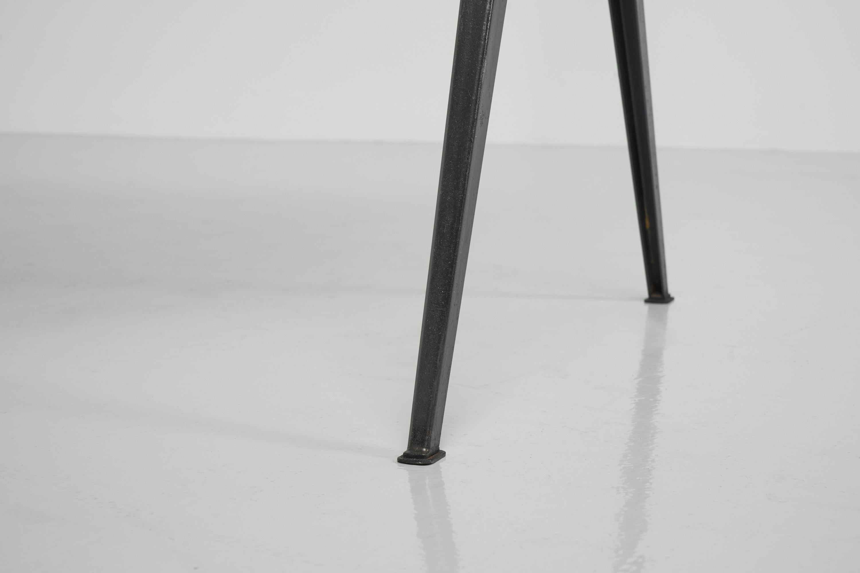 Cold-Painted Wim Rietveld Pyramid table black Ahrend de Cirkel 1960 For Sale