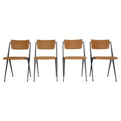 Wim Rietveld Set Of 4 Pyramide Chairs For De Cirkel, 1966 Netherlands