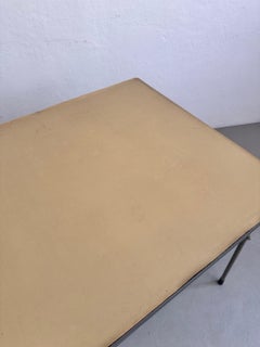 Wim Rietveld Mid-Century Modern Table, Metal Frame, Circa 1960