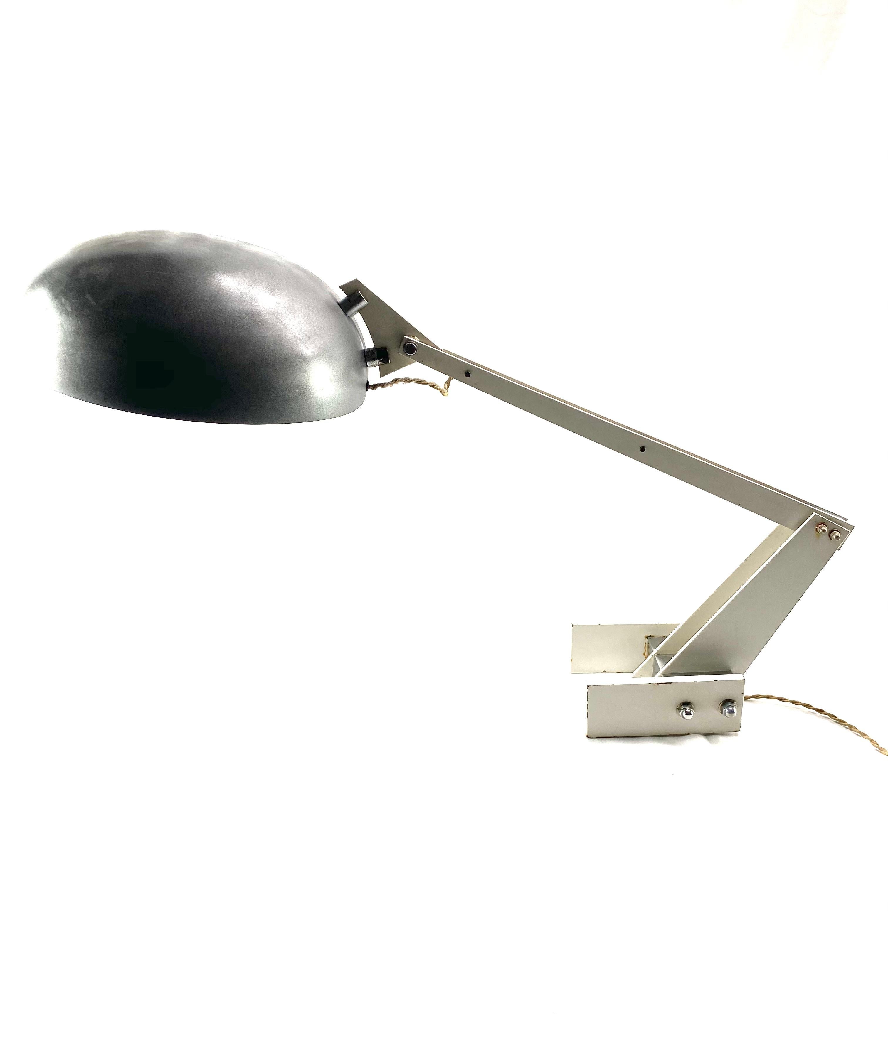 Wim Rietveld, Technical Architectural Desk Lamp, Gispen Netherlands, 1960 For Sale 1