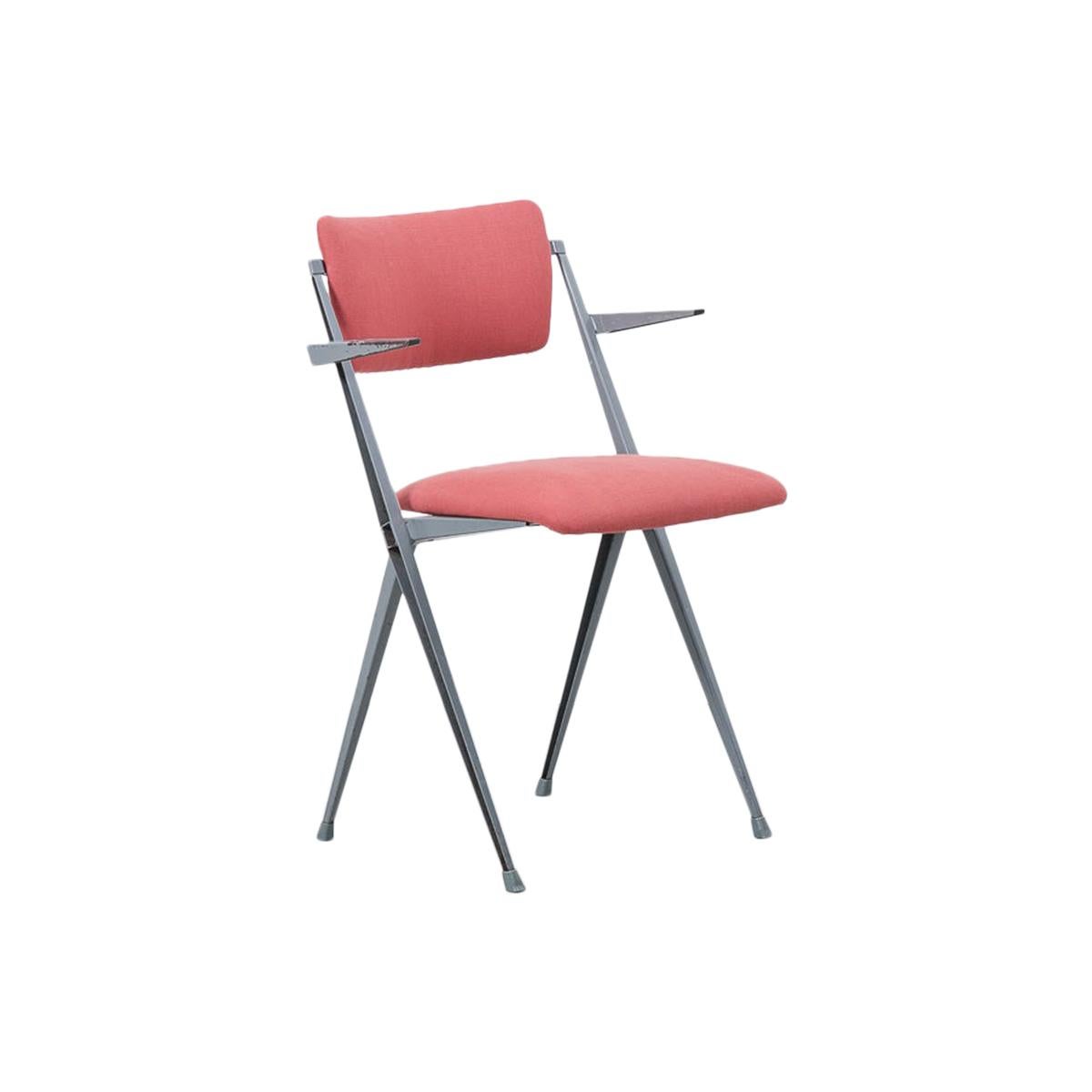 Wim Rietveld Upholstered Pyramid Chair