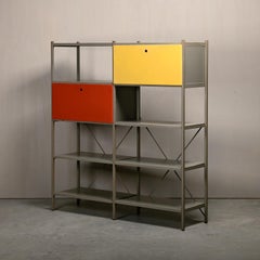 Mueble alto y librería Wim Rietveld Modelo 663  para Gispen, Modernismo holandés