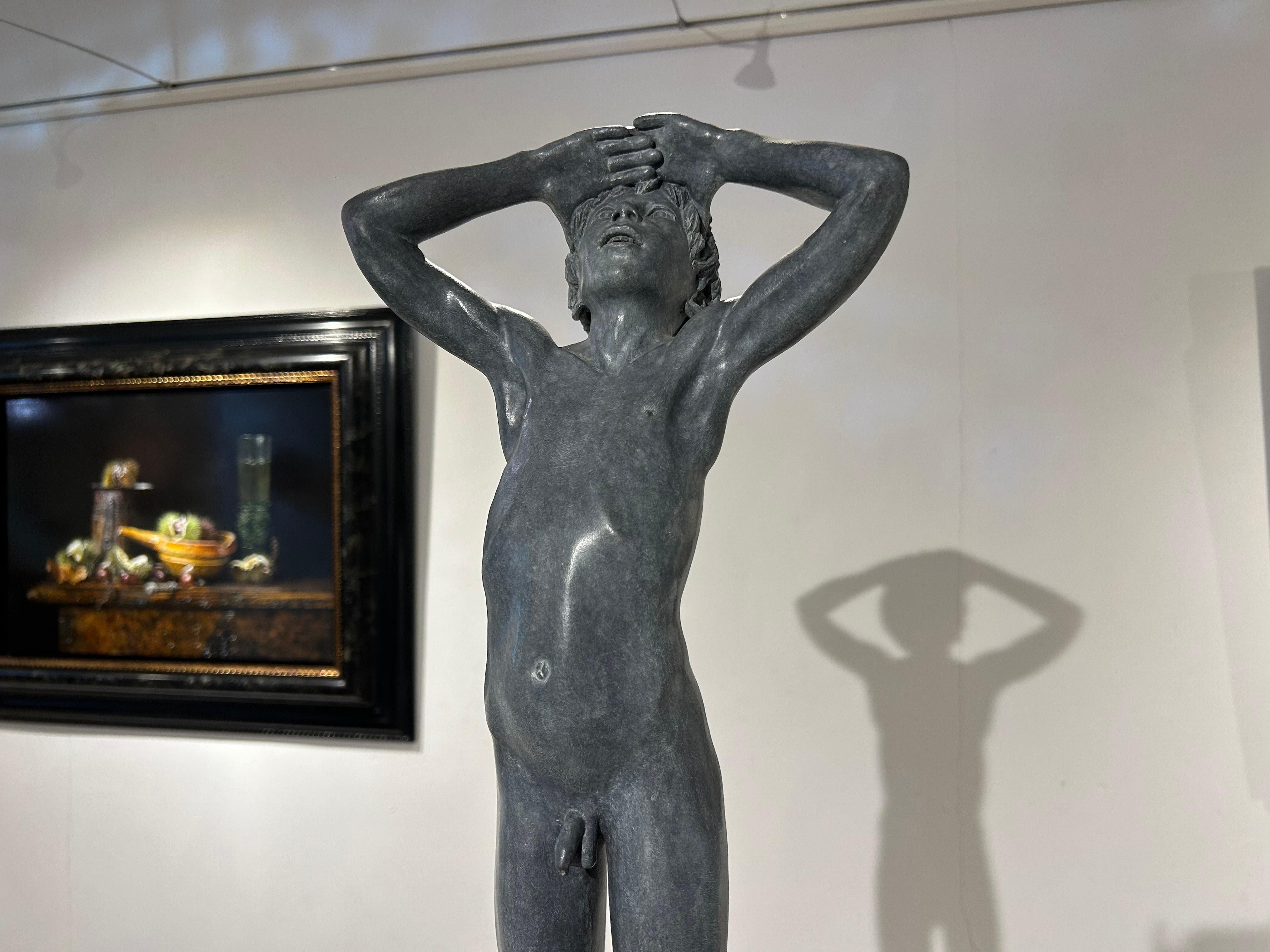 Aquila Escultura de Bronce Niño Desnudo Mármol Piedra Contemporáneo En Stock - Escultura sin Piedra mide 57 cm de alto

Wim van der Kant (1949, Kampen) es un artista autodidacta. Junto a su ajetreada profesión de profesor de instituto, ejerce