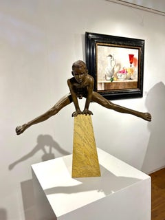 Ausum Bronze Contemporary Skulptur Marmor Stein Nude Boy Männliche Figur