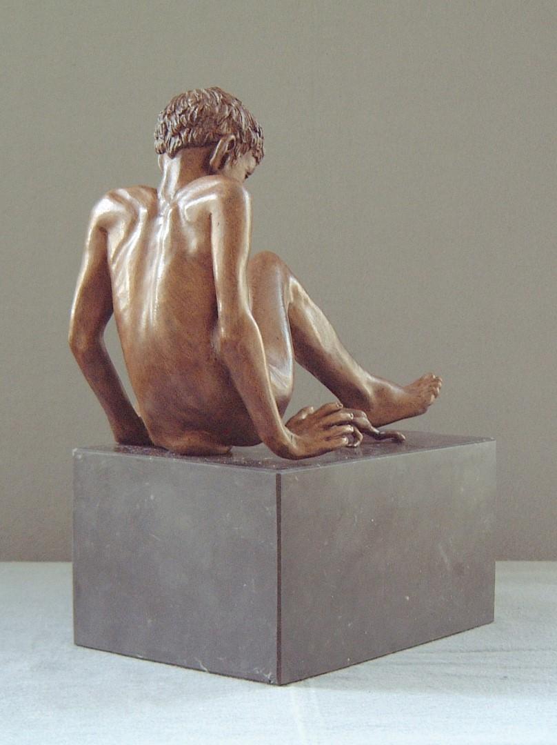 Bufo Contemporary Bronze Sculpture Nude Boy Marble Stone Male Figure 

Wim van der Kant (1949, Kampen) is a selftaught artist. Next to his busy profession as a teacher at a high school, he intensively practises his profession as a sculptor. Only