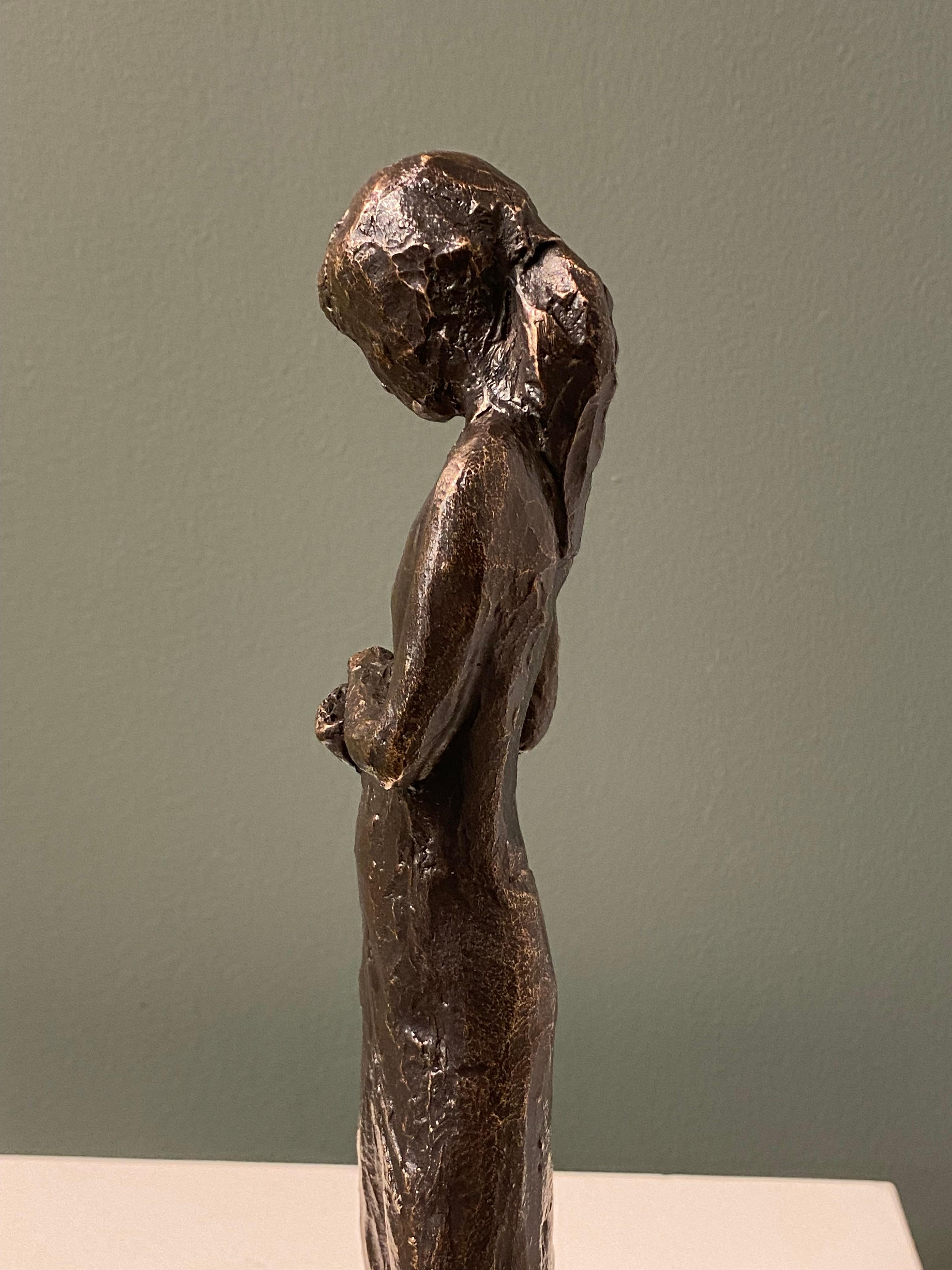Jessie- 21st Century Bronze Sculpture of a Young Girl For Sale 8