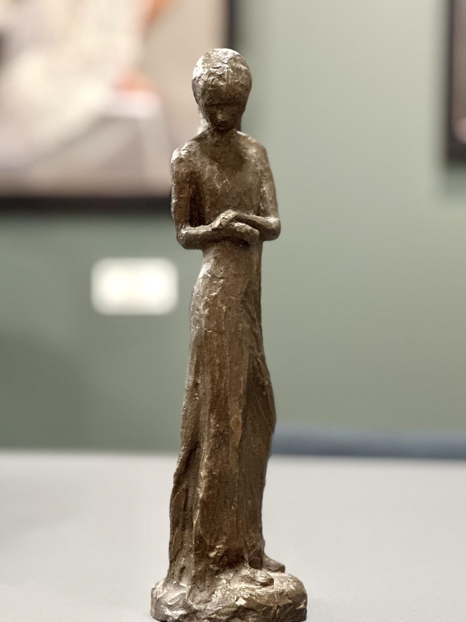 Jessie- 21st Century Bronze Sculpture of a Young Girl For Sale 1
