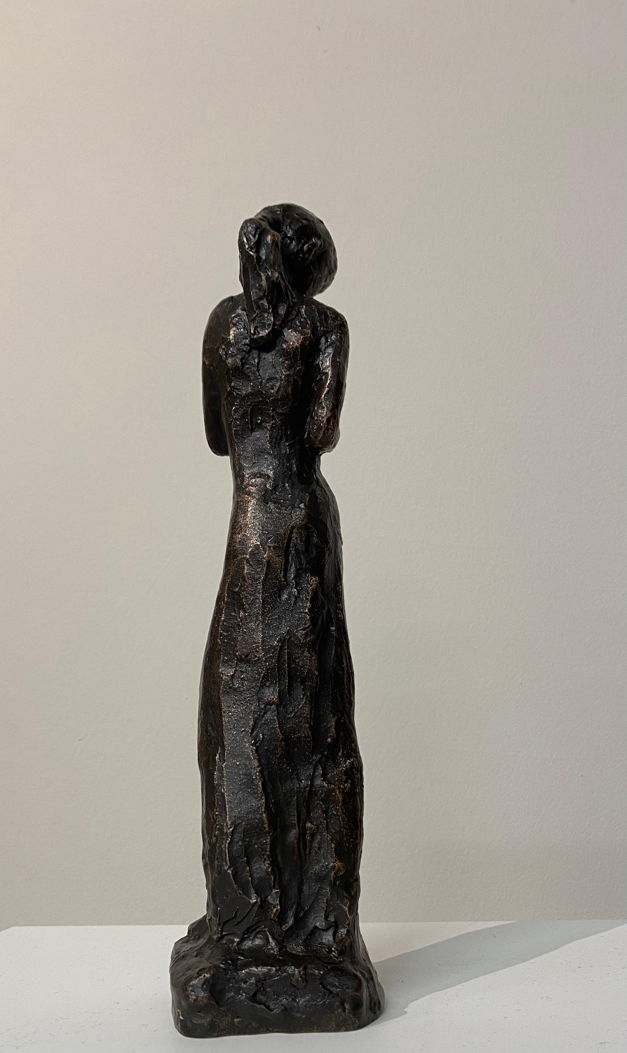 Jessie- 21st Century Bronze Sculpture of a Young Girl For Sale 2