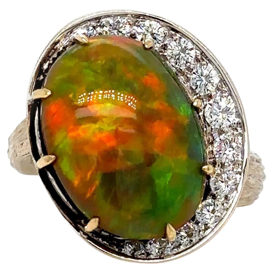 WIN, Opal & Diamantring 18K