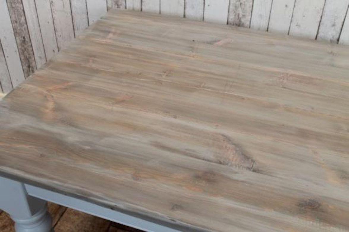 Winchcombe Bespoke Painted Base Table, Pine Top, 20th Century For Sale 4