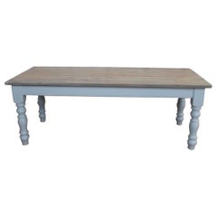 Winchcombe Bespoke Painted Base Table, Pine Top, 20th Century