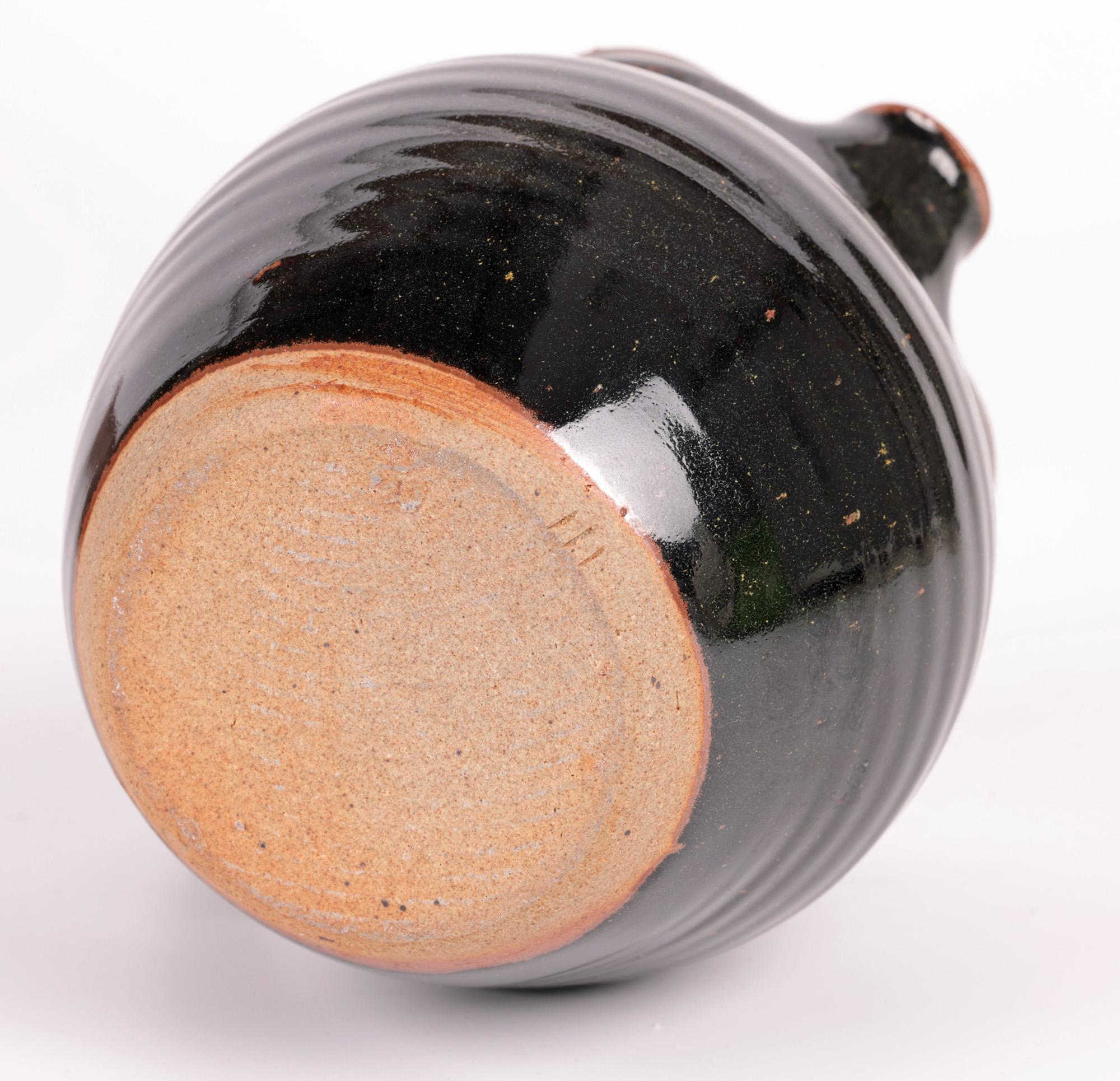 Winchcombe Studio Pottery Tenmoku Glazed Jug For Sale 4