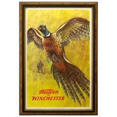 Vintage Winchester "Pheasant Shooting" Western Advertisement Poster, circa 1955