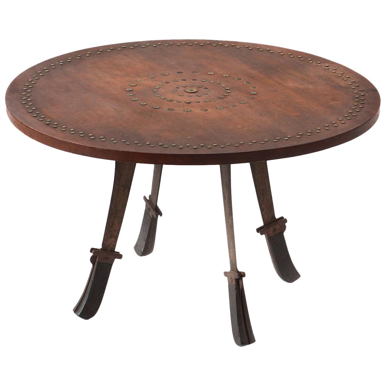 Winchester Shell and Machete Table For Sale