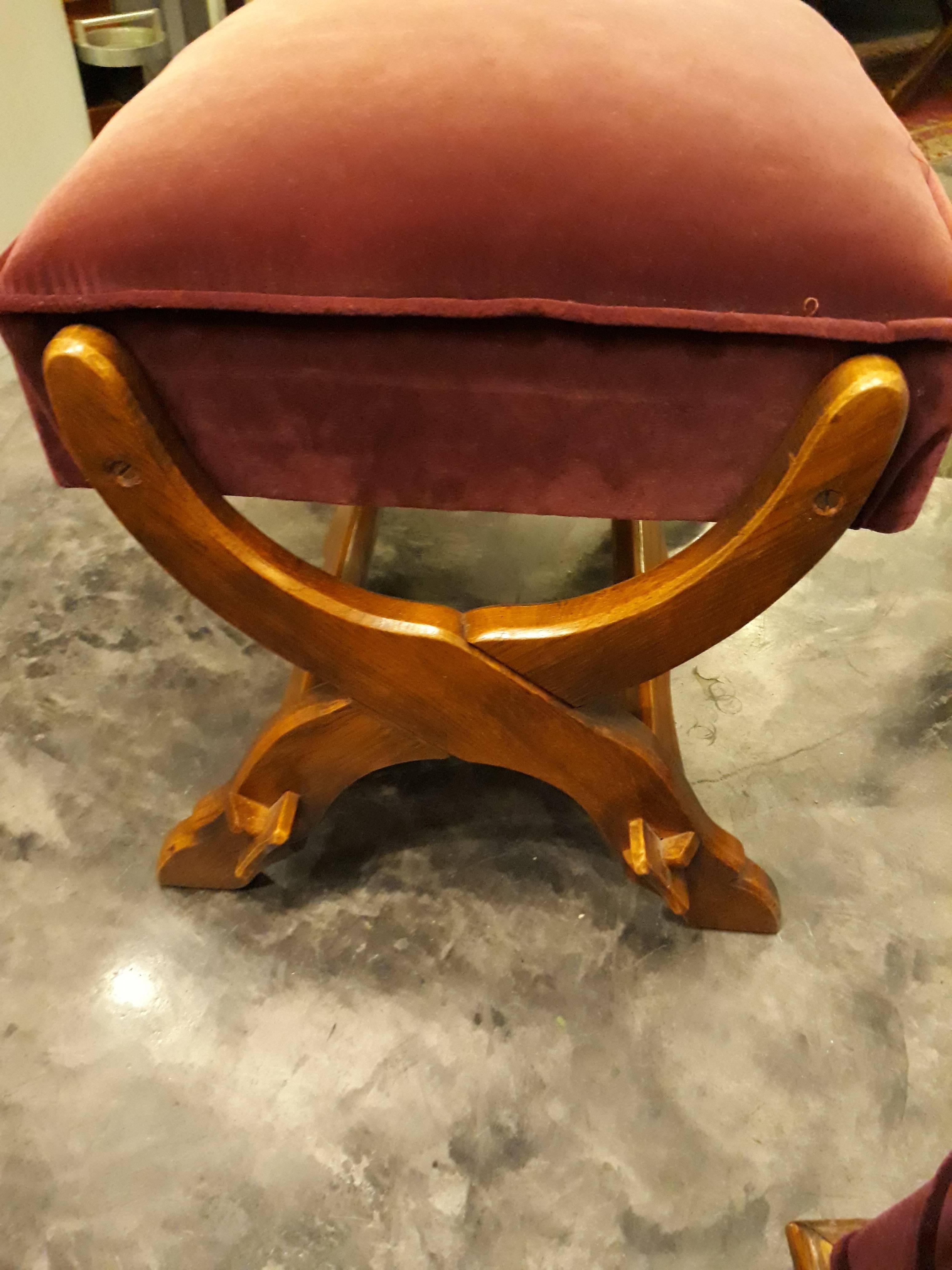 20th Century Windback Chair with Ottoman European Oak
