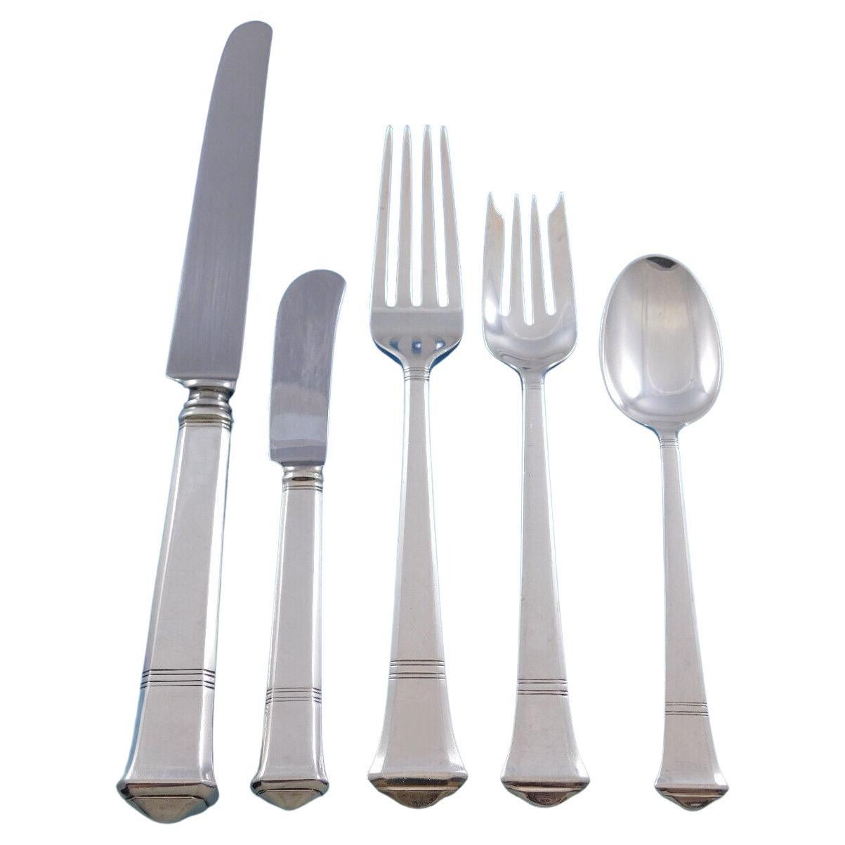 Juego de cubiertos de plata de ley Windham by Tiffany & Co 42 piezas Cena