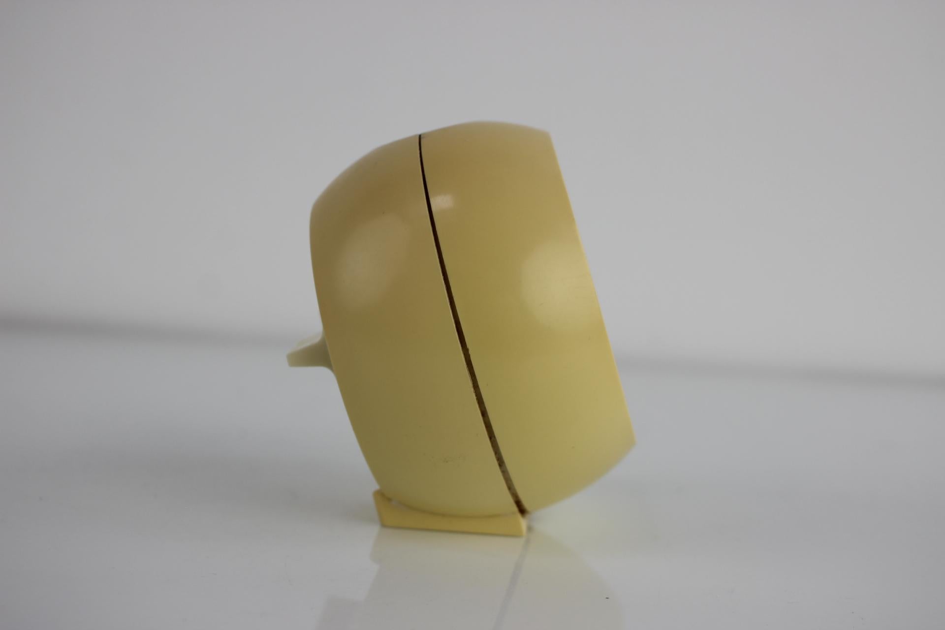 Plastic Winding Alarm Clock by PRIM, Czechoslovakia, 