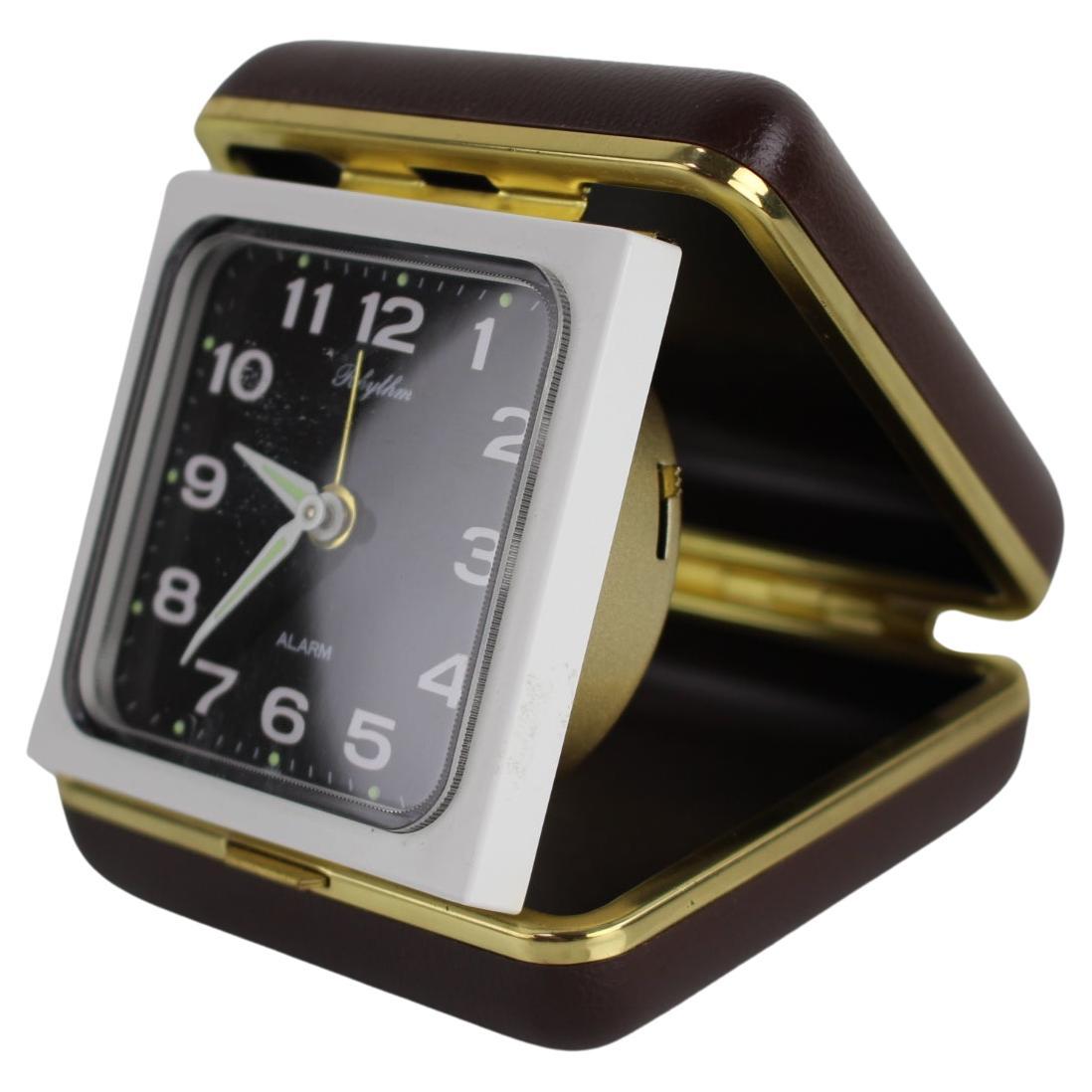 Horloge d'alarme à remontage RHYTM, Tchécoslovaquie, années 1960
