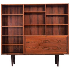 Winding Midcentury Bookcase 1960-1970 Rosewood