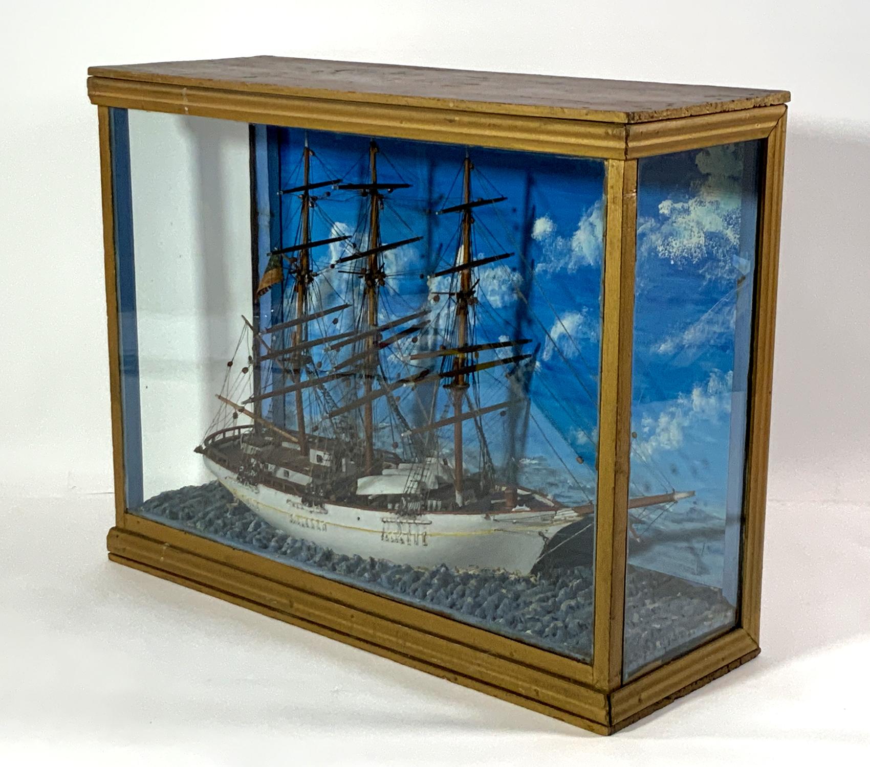 Windjammer Ship Model Diorama For Sale 1