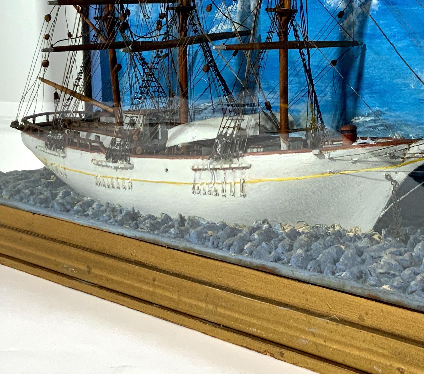 Windjammer Ship Model Diorama For Sale 2