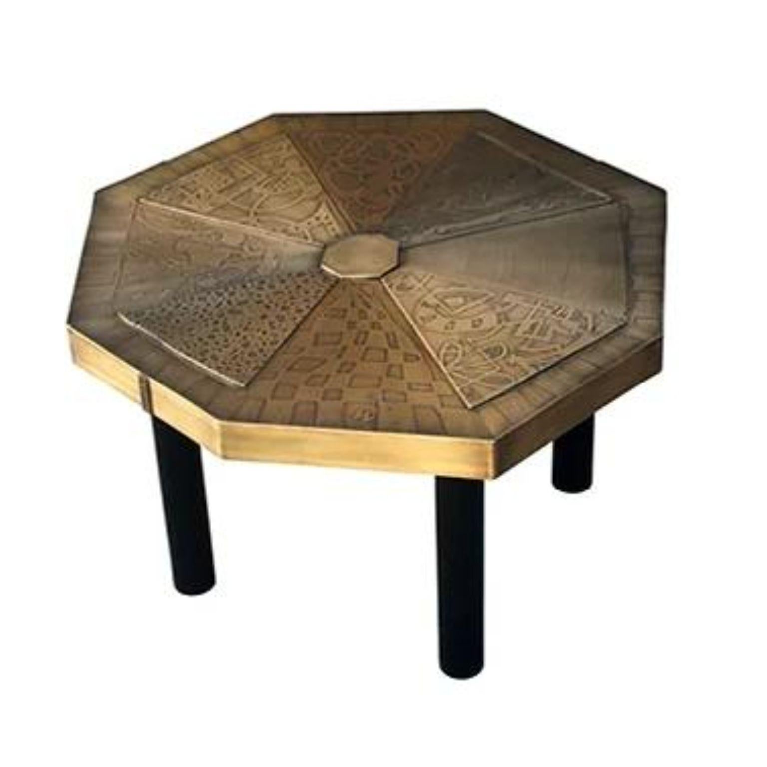 Windmill Brass Coffee Table by Brutalist Be For Sale