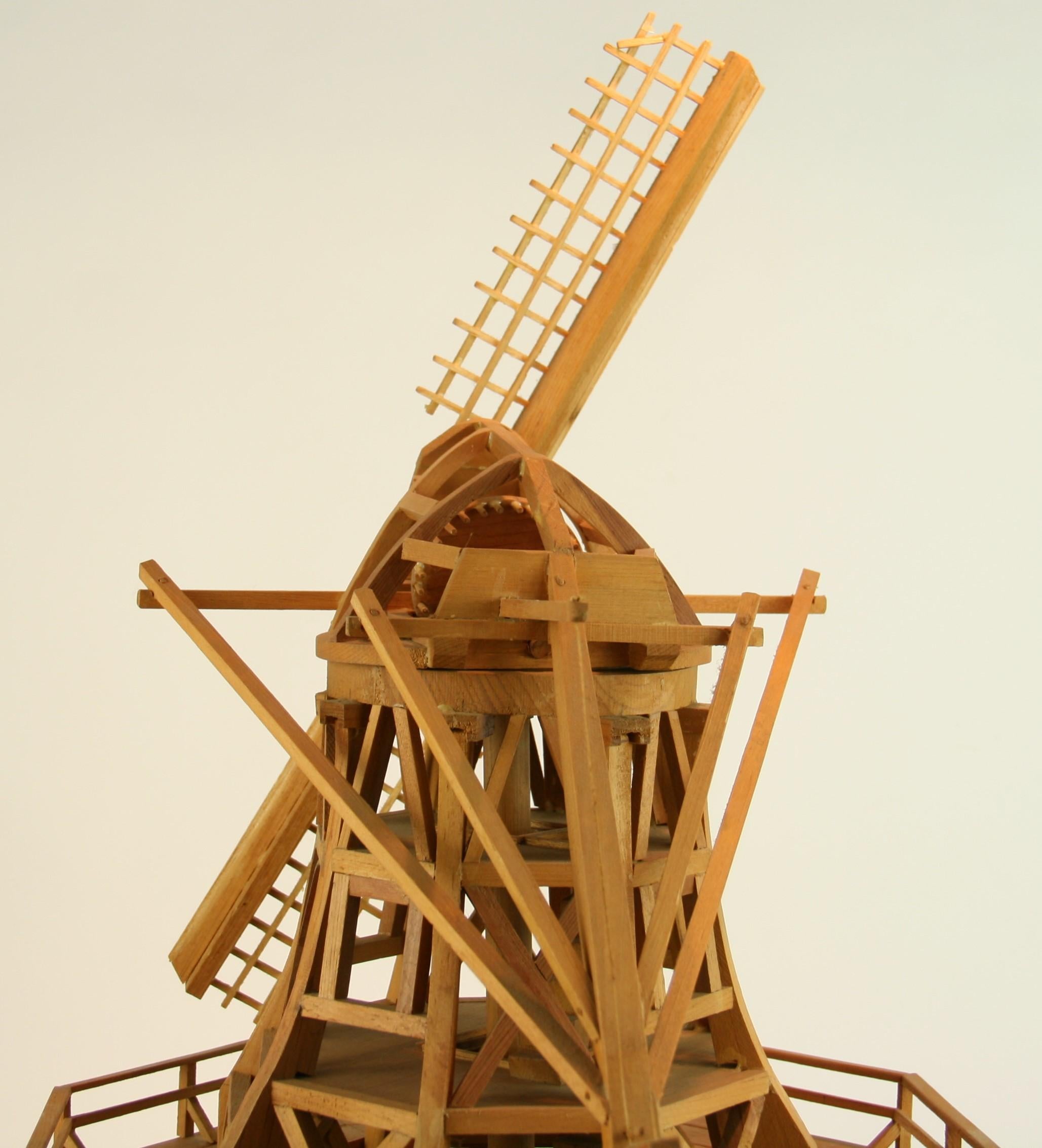 Windmill Wood Architectural Model For Sale 5