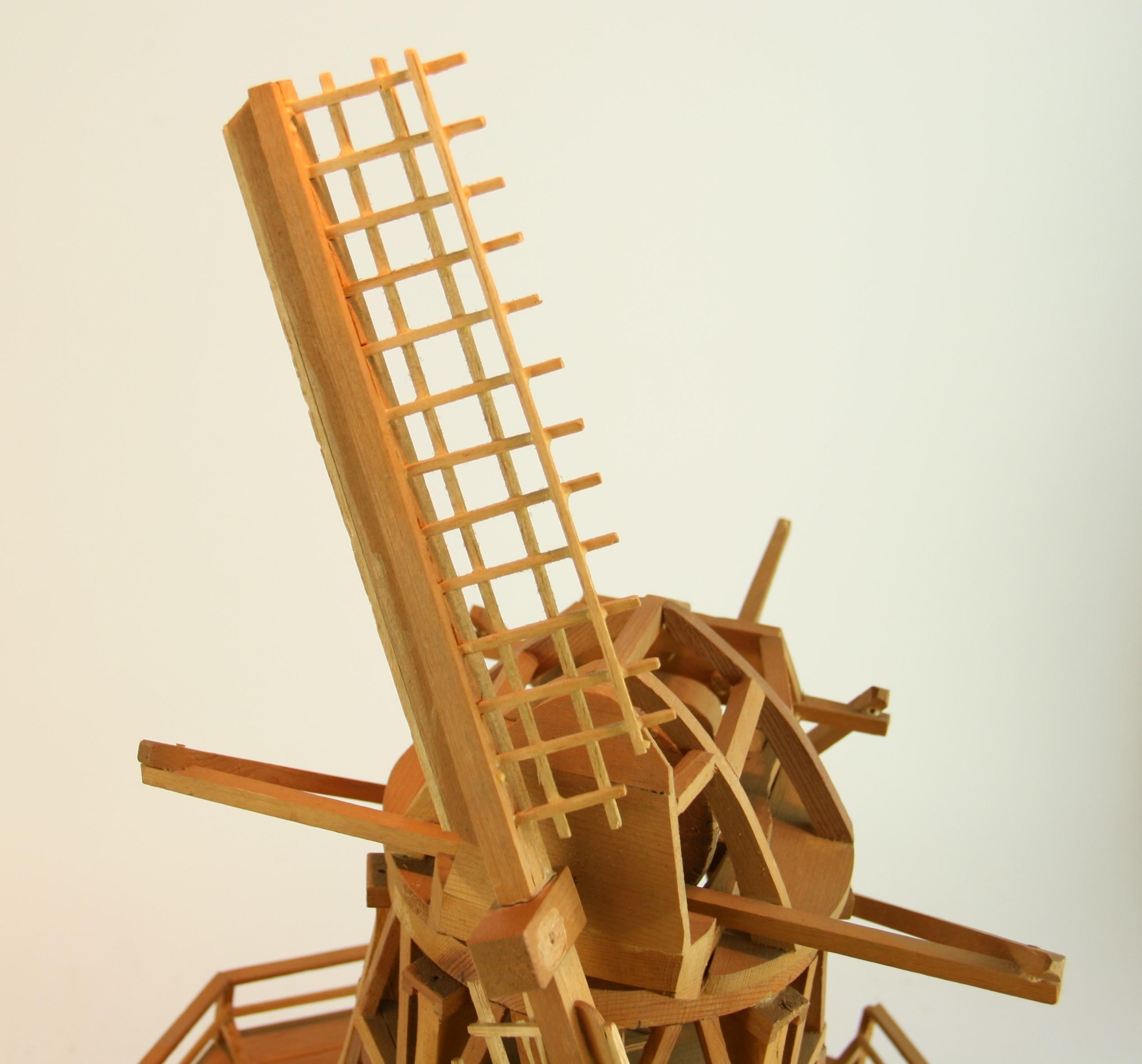 Windmill Wood Architectural Model For Sale 7