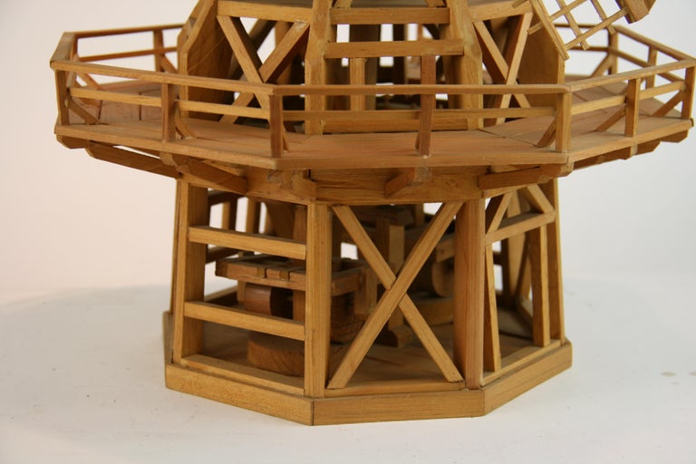 Windmill Wood Architectural Model For Sale at 1stDibs