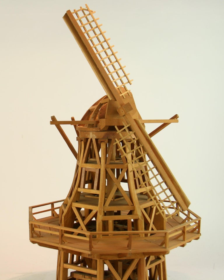 Windmill Wood Architectural Model For Sale at 1stDibs