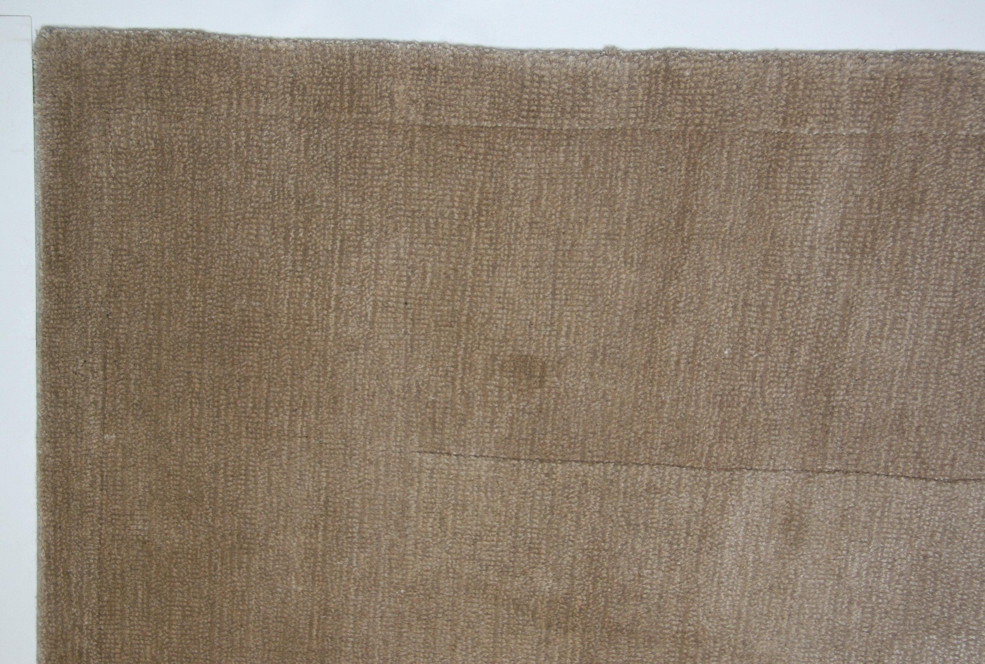Hand-Knotted Window Design Tan Area Rug For Sale