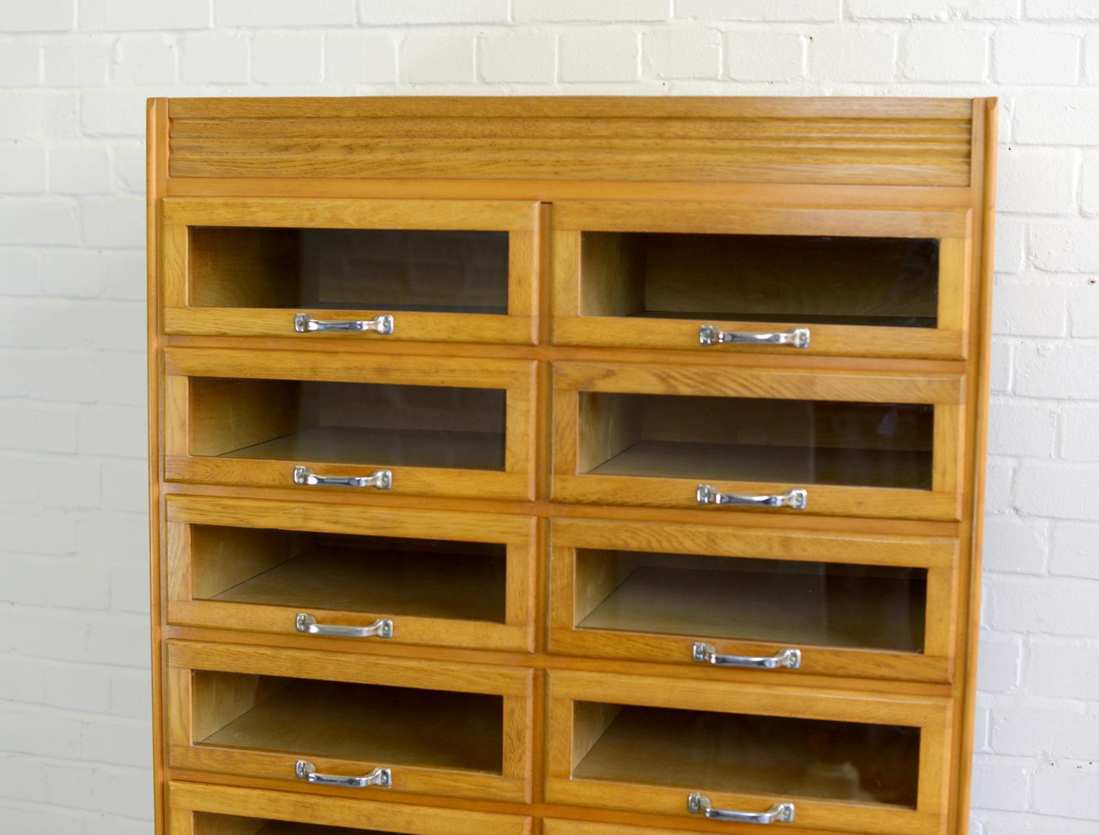 Window Fronted English Haberdashery Drawers, circa 1950s 1