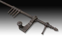 Window or Door Fittings, Wrought Iron, 18th Century