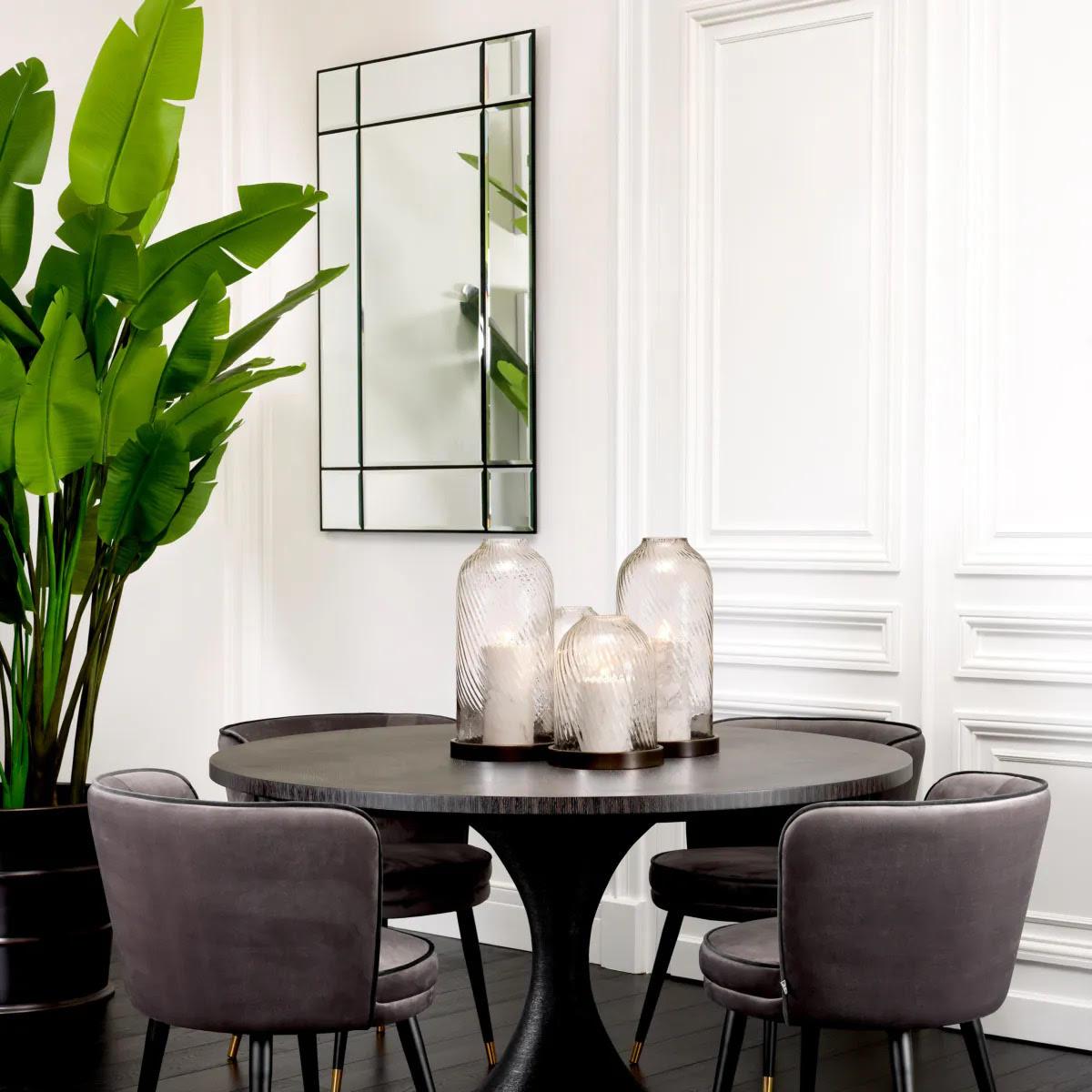 Moderno Window-Shaped Mirror, Bronze Finish, Bevelled Glass. in vendita