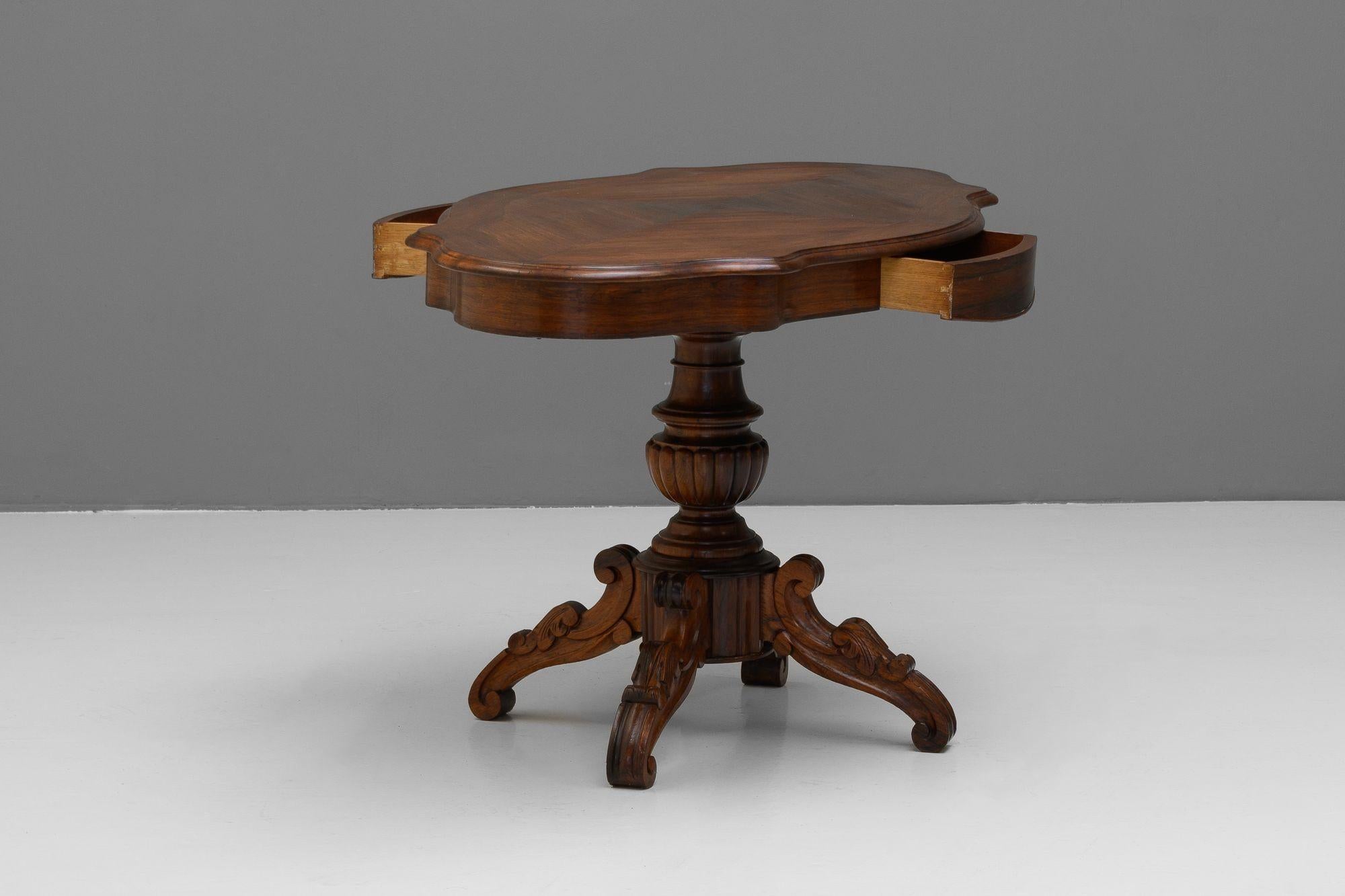 Walnut Window Table For Sale