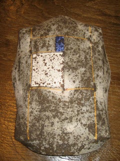 Window Wallpiece Regina Heinz Pottery Blue White Yellow