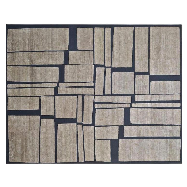 Windowpane Medium Rug by Art & Loom For Sale