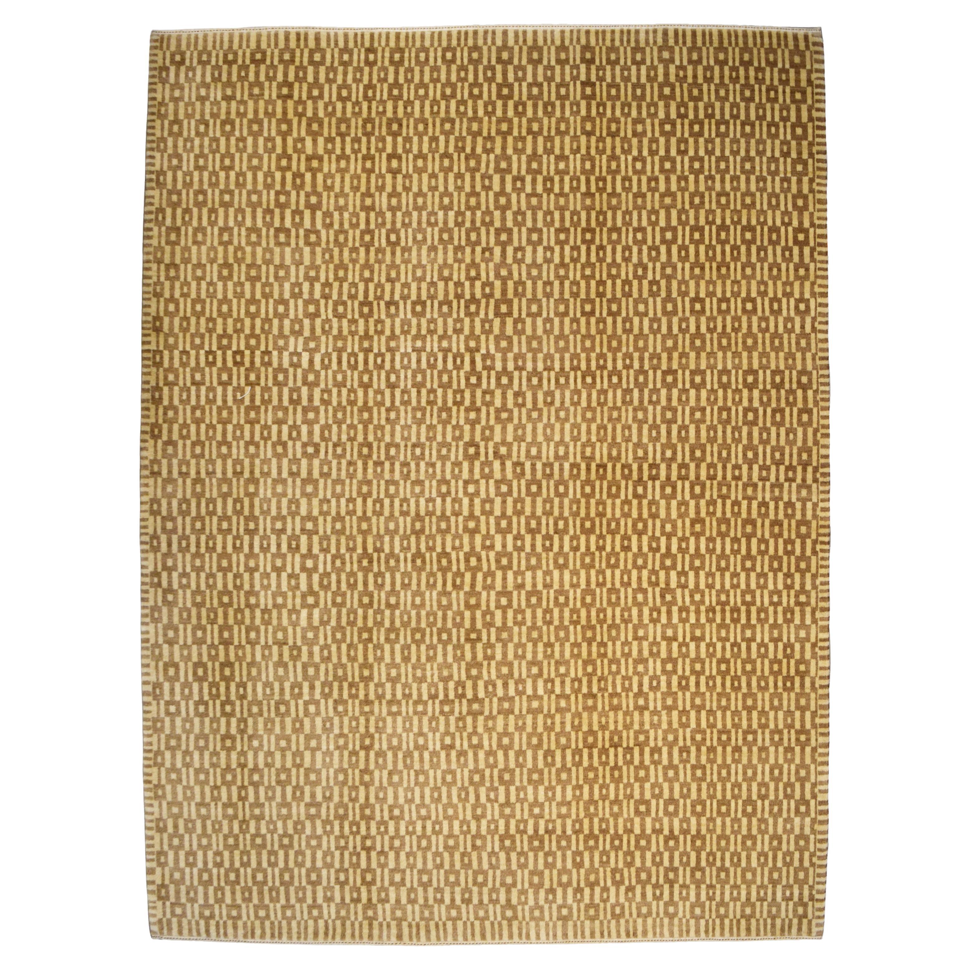 Tapis persan contemporain en laine Orley Shabahang, 7' x 8'