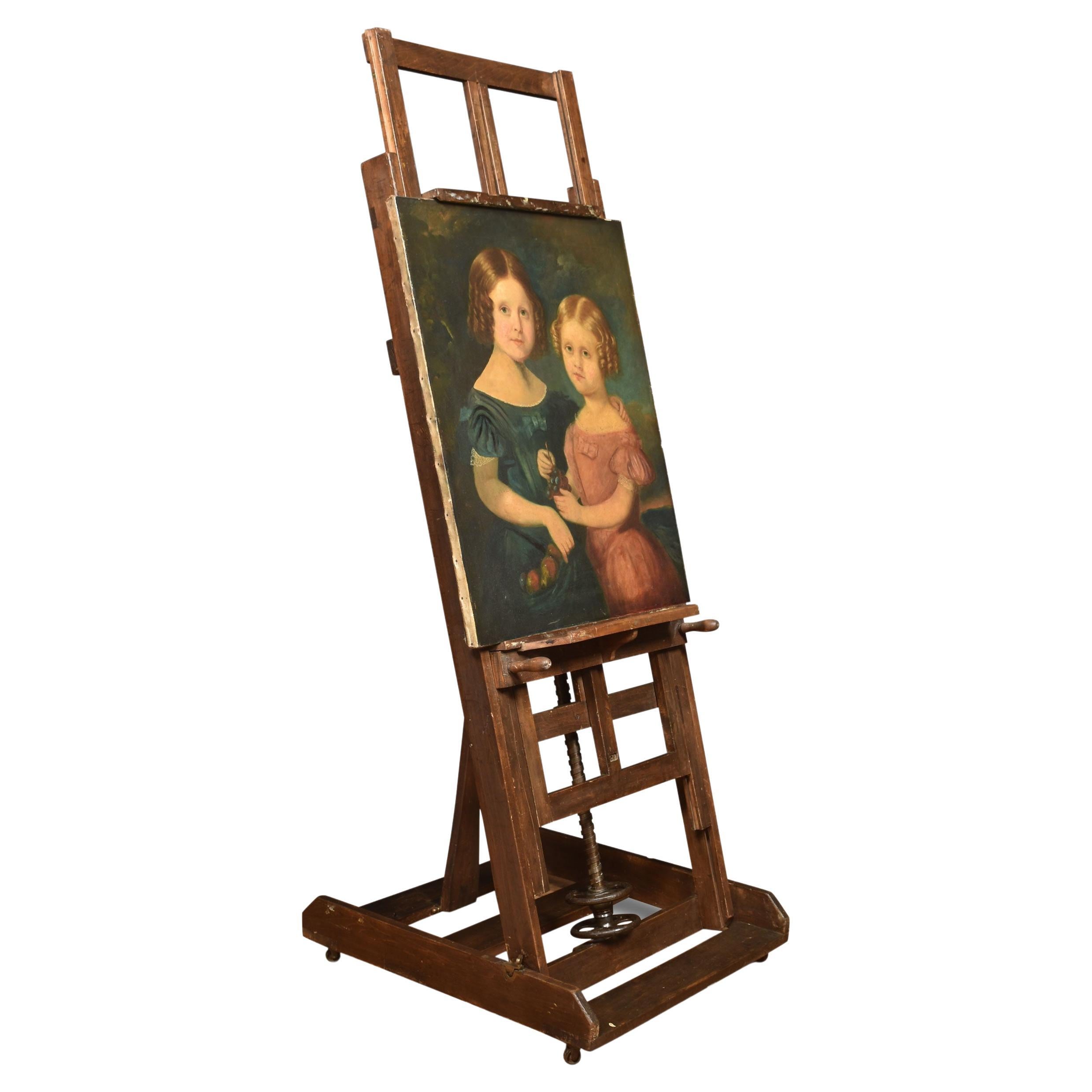 Paint Spattered Winsor and Newton Folding Table Top Easel For Sale at 1stDibs