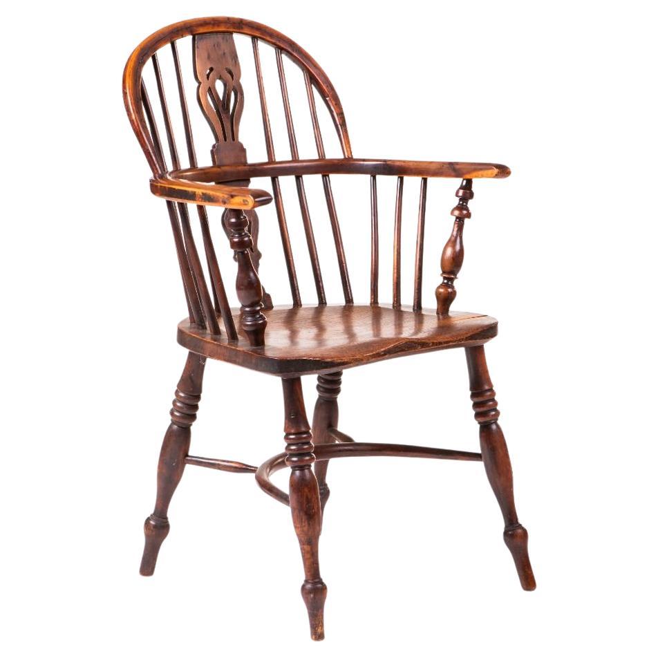 Windsor Armchair In Elm and Yew Wood