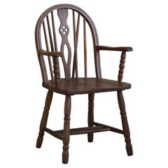 Windsor Armchair in Oak, English Edwardian, 19th Century